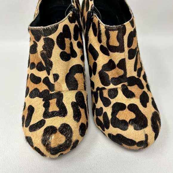 OFFICE LONDON Animal Print Fur Heel Booties Women’s Size 37 - Picture 6 of 12